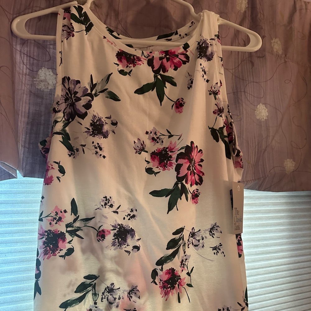 Floral tank top